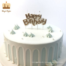 Fixed Low Price Excellent Printing Smokeless Golden Birthday Candle on Picks